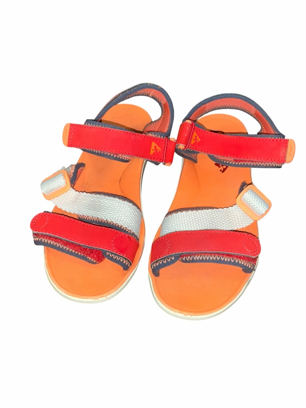 PLAE Wes Kids Sport Sandals Coralin Orange Red Adjustable Water Sandals Size 2